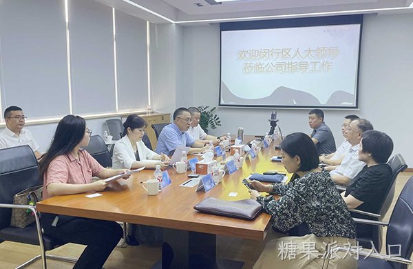 糖果派对入口电子迎接闵行区人大财经委调研考察